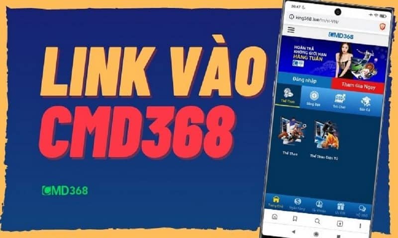 Bạn có thể vào link tải trực tiếp của CMD368 để tham gia chơi cá cược