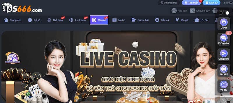 Casino Trực Tuyến trên S666 App